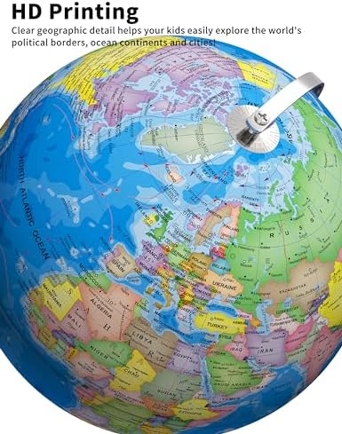 Orionstar 13 Inch Large World Globe with Stand