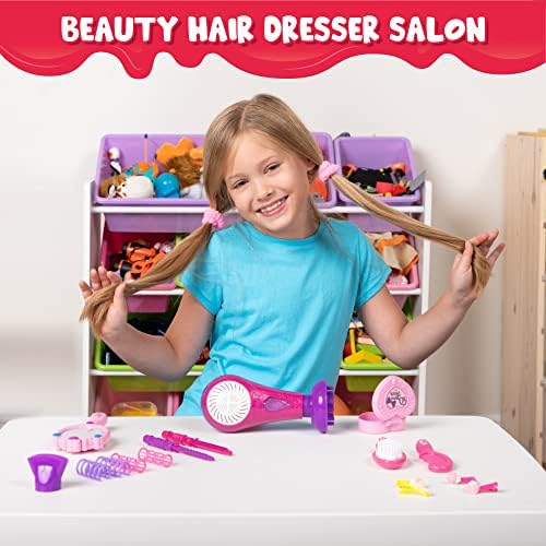 JOYIN 17Pcs Girls Beauty Salon Toy Kit