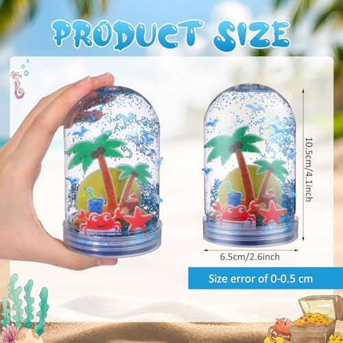 12 Set Summer Snow Globe Craft Kit for Kids