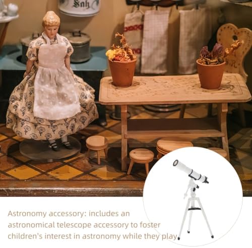 Totority Dollhouse Miniature Telescope 112 Scale