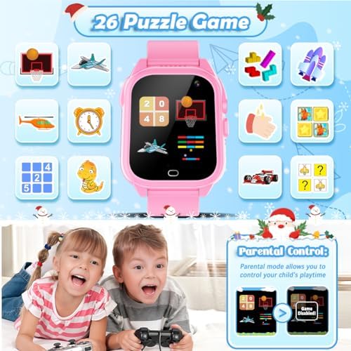 OVV Kids Waterproof Smart Watch with 26 Games and HD Camera