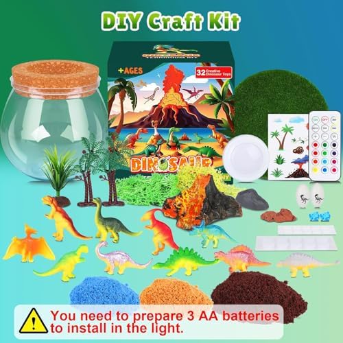 RONSTONE Dinosaur Terrarium Kit for Kids