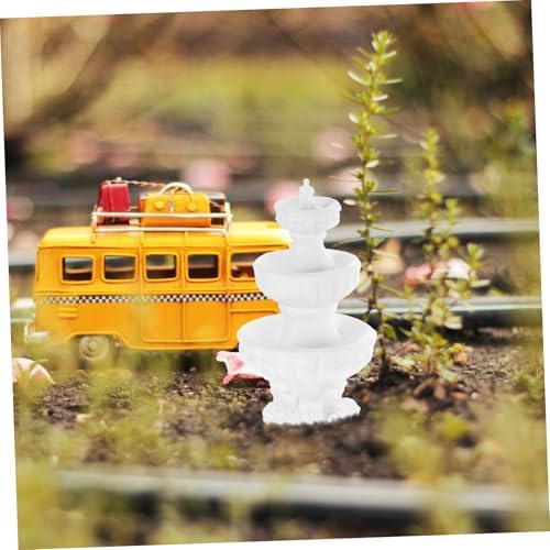 Garneck Miniature Fountain Decor for Micro Landscape Bonsai Table