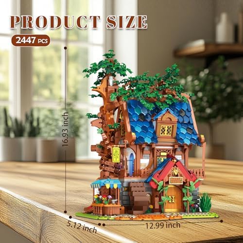 Medieval Tree House Lighting Building Block Set