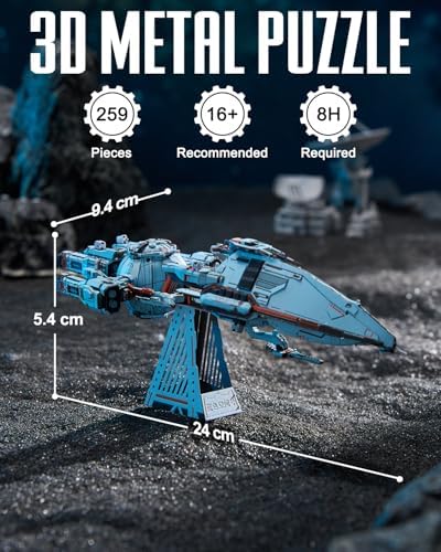 Piececool 3D Metal Puzzle Spaceship Kit for Adults