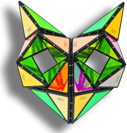 TOSY Magnet Pyramid Glow - 12 Pieces 243 Magnets STEM Toy
