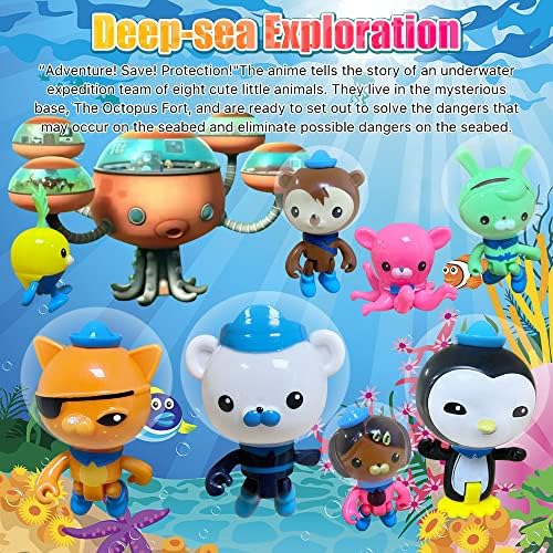 CHANECALL Action Figures 8pcs Ocean Animal Toy Set