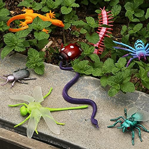73 Piece Realistic Plastic Mini Bugs Playset