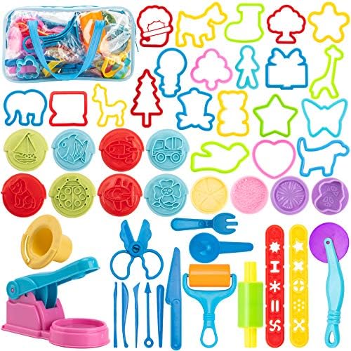 Vaike Kauss 46Pcs Dough Tools Kids Play Set