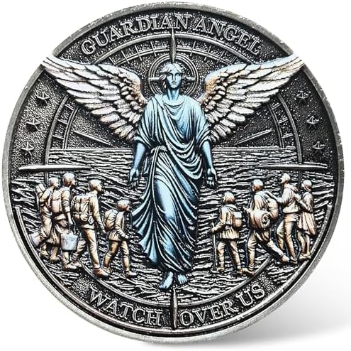 Guardian Angel Challenge Coin 157 Inch Zinc Alloy