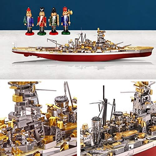 Piececool 3D Metal Battleship Puzzle Kit Kongou Warship 350 Pieces Adult DIY Craft