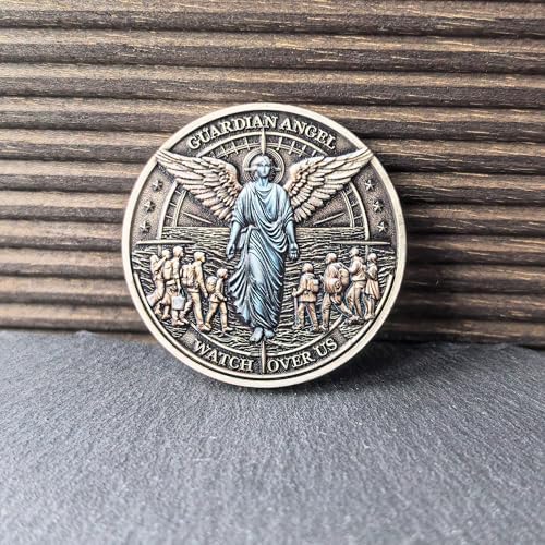 Guardian Angel Challenge Coin 157 Inch Zinc Alloy