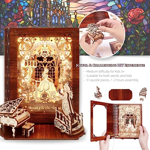 Beauty and The Beast 3D Puzzle Nightlight LED