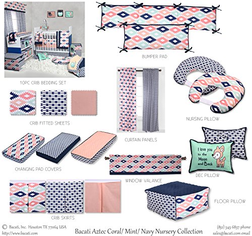 Bacati Aztec Emma Fabric Memo Board for Girls