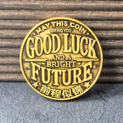 Good Luck Coin with Koi Fish Design