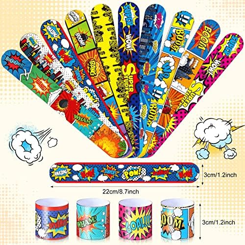 Junkin Hero Tie Dye Slap Bracelets 40 Pieces 10 Styles