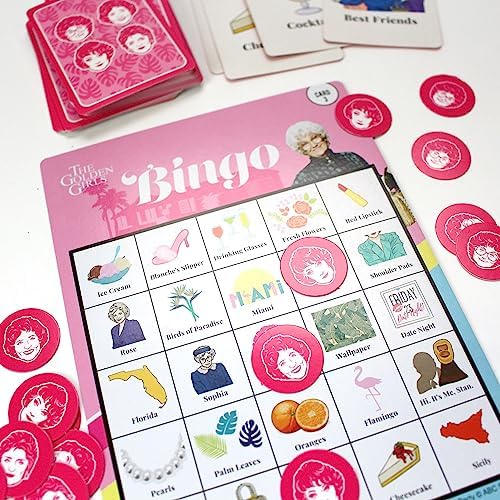 Golden Girls Bingo Game for 2-16 Players