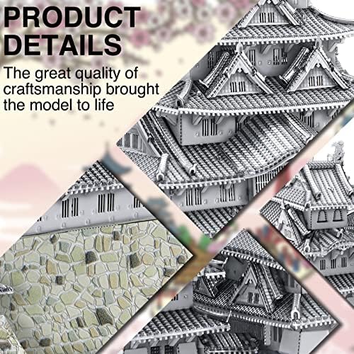 Piececool 3D Metal Puzzle - Himeji Castle Model Kit for Adults