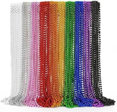 72PCS Mardi Gras Beads Necklace Party Favor