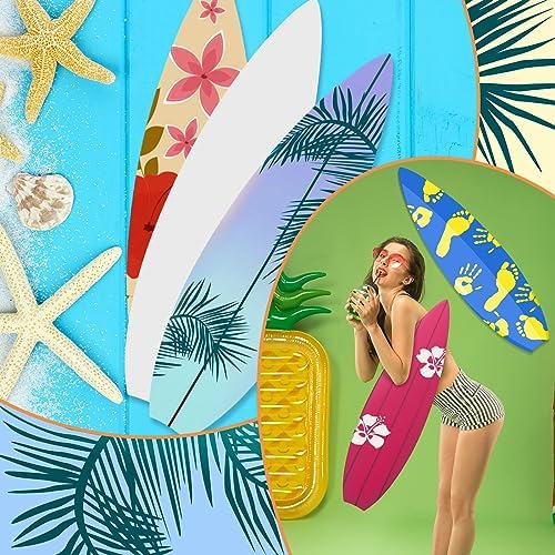 Libima 36 Pcs DIY Paper Surfboards for Kids Summer Crafts