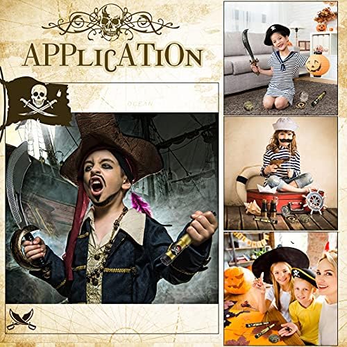 Gejoy 2 Pcs Pirate Telescope and Compass Toy
