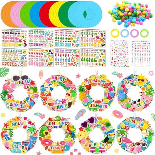 48 Set Summer Wreath Craft Kit DIY Hawaiian Decor