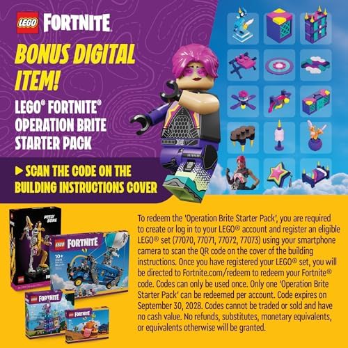 LEGO Fortnite Battle Bus Building Set for Kids Ages 10