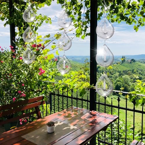Droplet Bird Scare Discs Set for Garden Protection