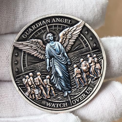 Guardian Angel Challenge Coin 157 Inch Zinc Alloy