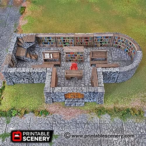 3DEGOS DD Terrain Library Furniture Set 28mm