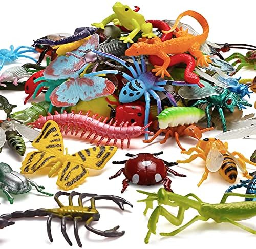 73 Piece Realistic Plastic Mini Bugs Playset