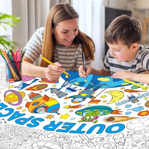 Zachely Outer Space Giant Coloring Poster 30x72 Inch