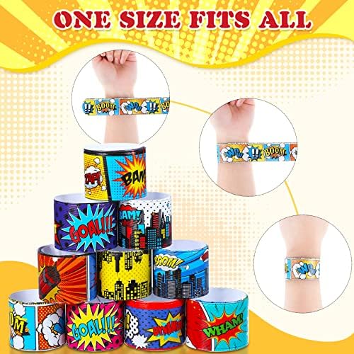 Junkin Hero Tie Dye Slap Bracelets 40 Pieces 10 Styles